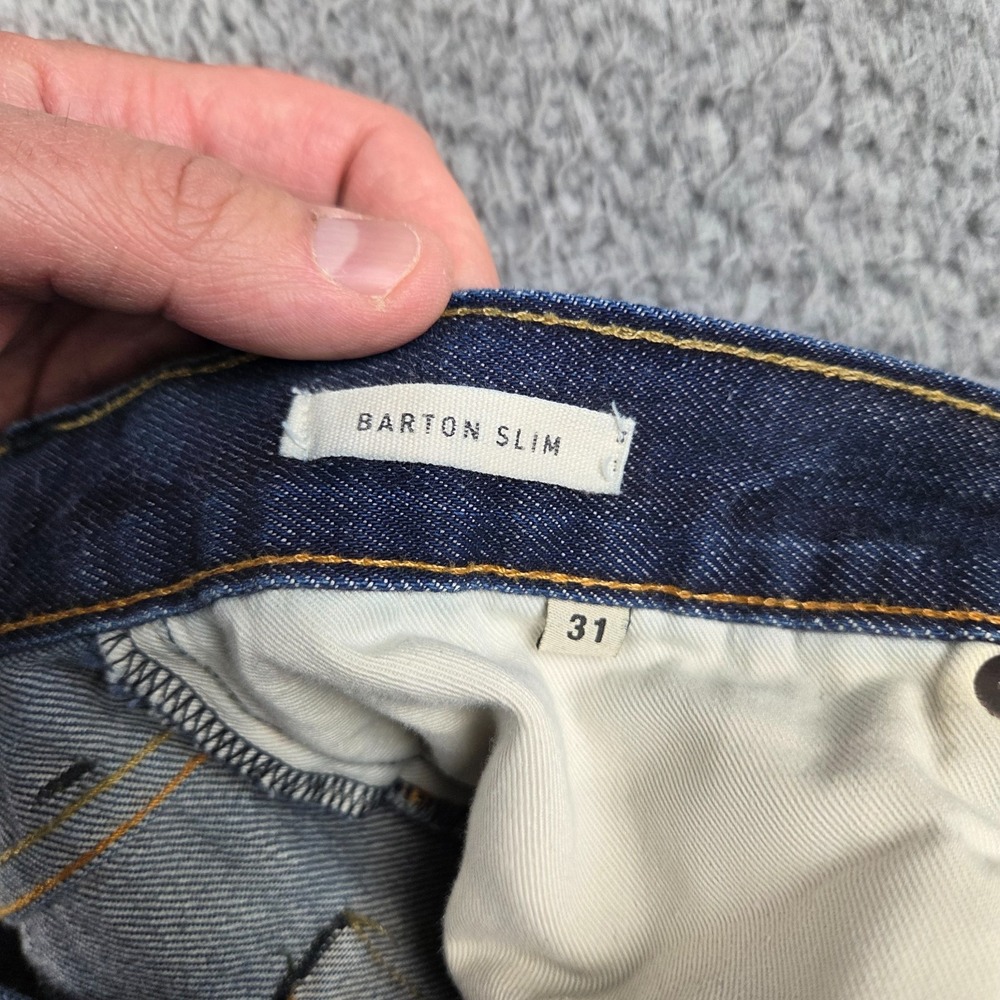 Imogene + Willie Barton Slim Selvedge Jeans Mens 31 (30x29) Denim Made in USA - Picture 10 of 12